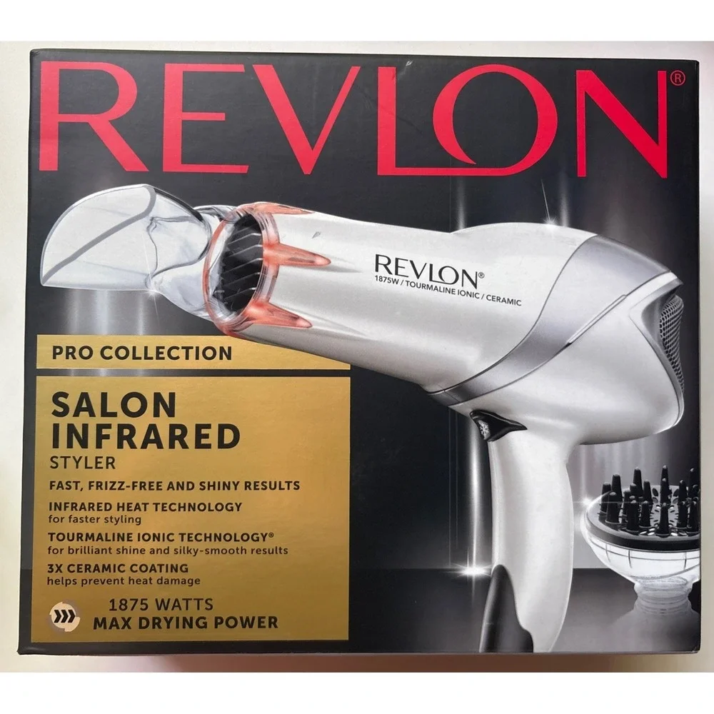 Revlon Pro Collection Salon Infrared Styler Hair Dryer 1875W Ionic 3X Ceramic